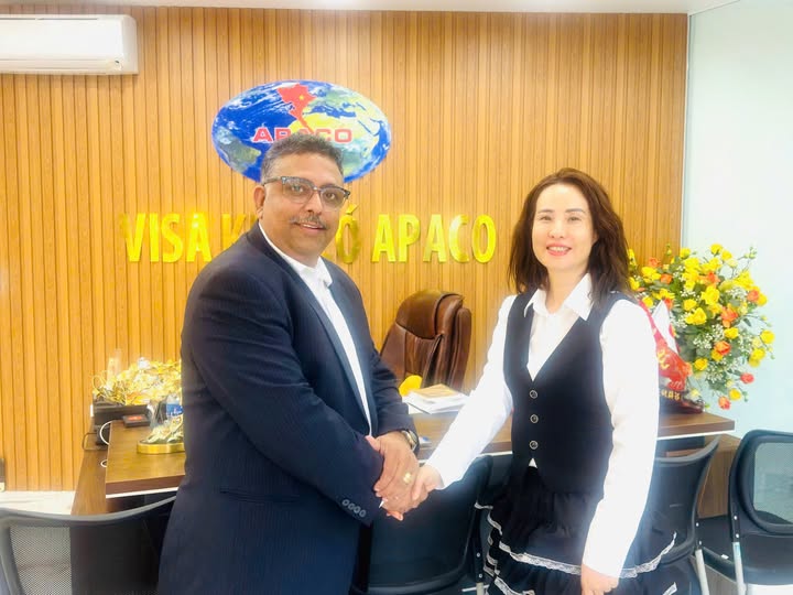CHÀO ĐÓN CEO NGÀI MANOJ GOSWAMI TỪ TẬP ĐOÀN DI TRÚ ICANPR CANADA THĂM VÀ HỢP TÁC CÙNG APACO TRONG LĨNH VỰC DI TRÚ, ĐỊNH CƯ CẢ GIA ĐÌNH SANG CANADA LÀM VIỆC, BẢO LÃNH